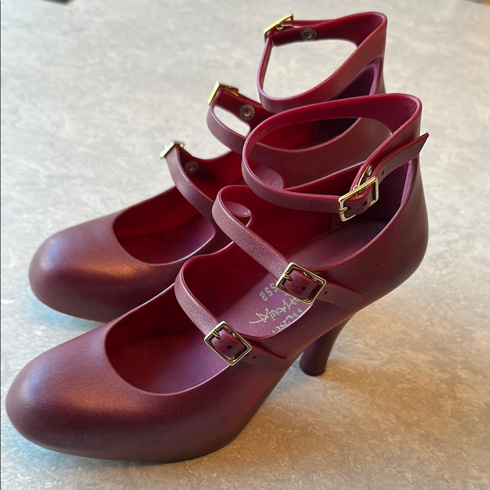 RARE HTF Vivienne Westwood Anglomania x Melissa Pumps Heels size 8
